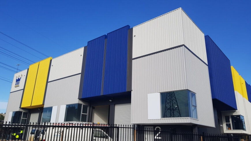 metal and color bond roofing